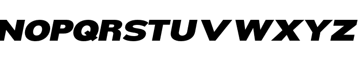 Nsai Pro Expanded Black Italic Font UPPERCASE