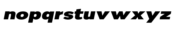 Nsai Pro Expanded Black Italic Font LOWERCASE