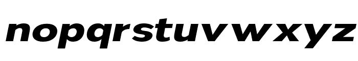 Nsai Pro Expanded Bold Italic Font LOWERCASE