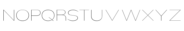 Nsai Pro Expanded Hairline Font UPPERCASE
