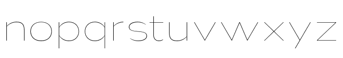 Nsai Pro Expanded Hairline Font LOWERCASE