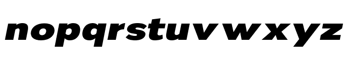 Nsai Pro Expanded Heavy Italic Font LOWERCASE