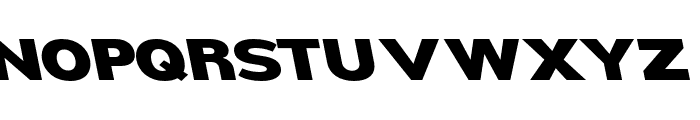Nsai Pro Expanded Heavy Slanted Font UPPERCASE