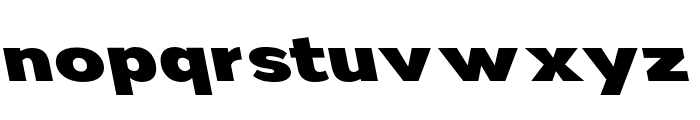 Nsai Pro Expanded Heavy Slanted Font LOWERCASE