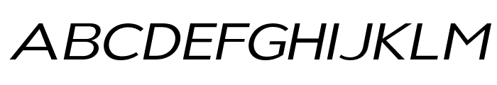 Nsai Pro Expanded Light Italic Font UPPERCASE