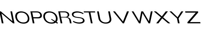 Nsai Pro Expanded Light Slanted Font UPPERCASE