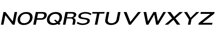Nsai Pro Expanded News Italic Font UPPERCASE