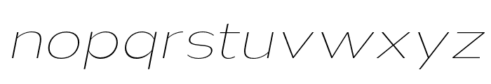 Nsai Pro Expanded Thin Italic Font LOWERCASE