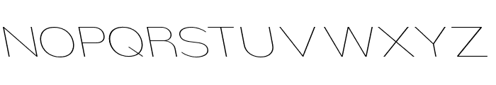 Nsai Pro Expanded Thin Slanted Font UPPERCASE