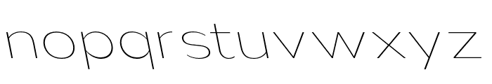 Nsai Pro Expanded Thin Slanted Font LOWERCASE