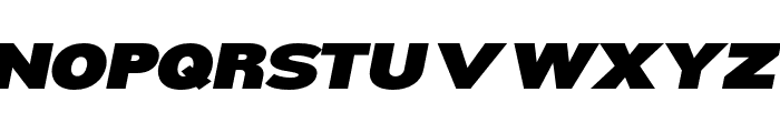 Nsai Pro Expanded Ultra Italic Font UPPERCASE