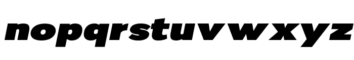 Nsai Pro Expanded Ultra Italic Font LOWERCASE