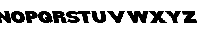 Nsai Pro Expanded Ultra Slanted Font UPPERCASE