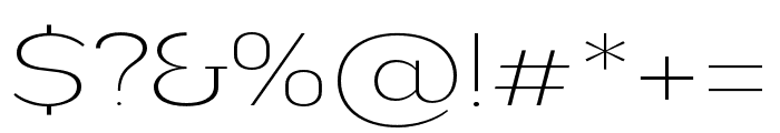 Nsai Pro Expanded UltraLight Font OTHER CHARS