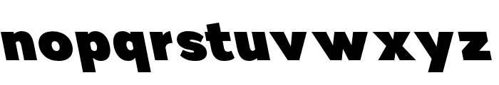 Nsai Pro ExtraBlack Slanted Font LOWERCASE