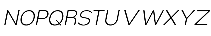Nsai Pro ExtraLight Italic Font UPPERCASE