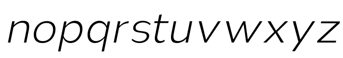 Nsai Pro ExtraLight Italic Font LOWERCASE