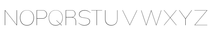 Nsai Pro Hairline Font UPPERCASE