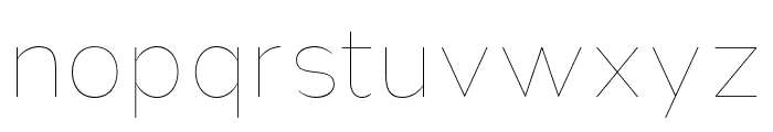 Nsai Pro Hairline Font LOWERCASE