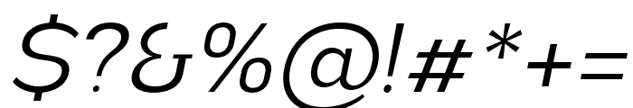 Nsai Pro Light Italic Font OTHER CHARS