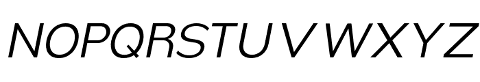 Nsai Pro Light Italic Font UPPERCASE