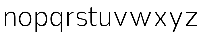 Nsai Pro Narrow ExtraLight Font LOWERCASE