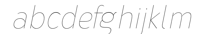 Nsai Pro Narrow Hairline Italic FONT