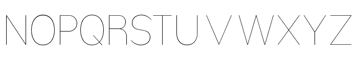 Nsai Pro Narrow Hairline Font UPPERCASE
