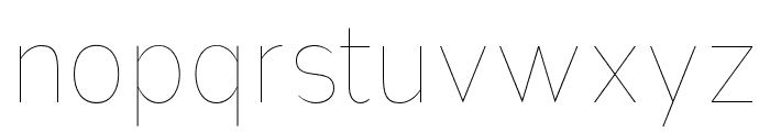 Nsai Pro Narrow Hairline Font LOWERCASE