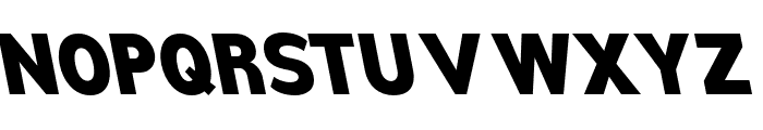 Nsai Pro Narrow Heavy Slanted Font UPPERCASE