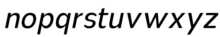Nsai Pro Narrow Italic Font LOWERCASE