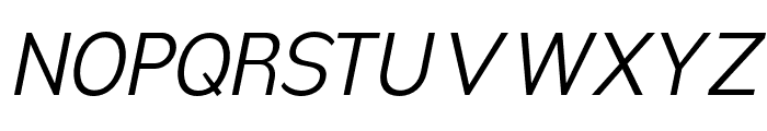 Nsai Pro Narrow Light Italic Font UPPERCASE