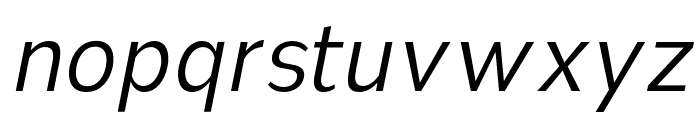 Nsai Pro Narrow Light Italic Font LOWERCASE