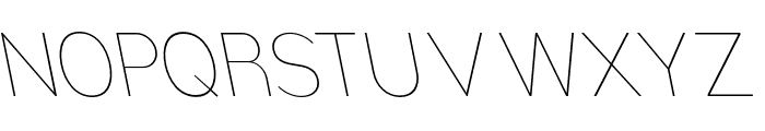 Nsai Pro Narrow Thin Slanted Font UPPERCASE