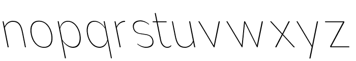 Nsai Pro Narrow Thin Slanted Font LOWERCASE