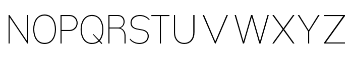 Nsai Pro Narrow UltraLight Font UPPERCASE
