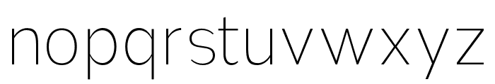 Nsai Pro Narrow UltraLight Font LOWERCASE