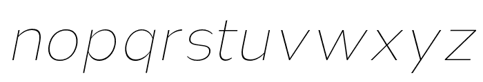 Nsai Pro Thin Italic Font LOWERCASE