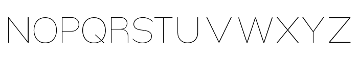 Nsai Pro Thin Font UPPERCASE