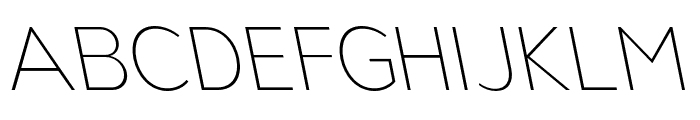 Nsai Pro UltraLight Slanted Font UPPERCASE