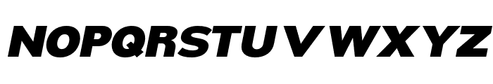 Nsai Pro Wide Black Italic Font UPPERCASE