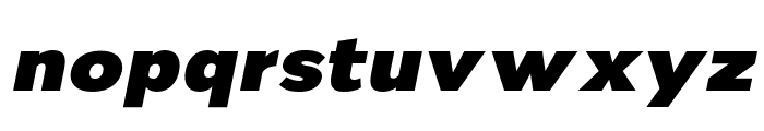 Nsai Pro Wide Black Italic Font LOWERCASE