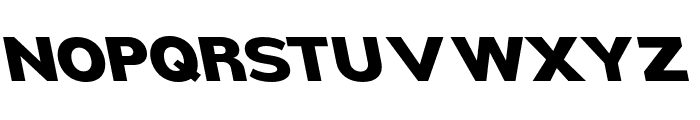 Nsai Pro Wide ExtBd Slant Font UPPERCASE
