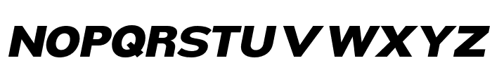 Nsai Pro Wide ExtraBold Italic Font UPPERCASE