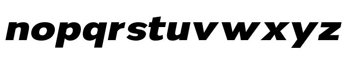 Nsai Pro Wide ExtraBold Italic Font LOWERCASE