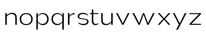 Nsai Pro Wide ExtraLight Font LOWERCASE