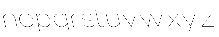 Nsai Pro Wide Hairline Slanted Font LOWERCASE