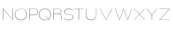 Nsai Pro Wide Hairline Font UPPERCASE