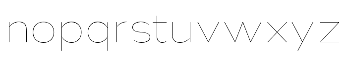 Nsai Pro Wide Hairline Font LOWERCASE
