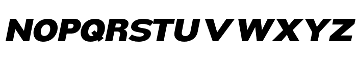 Nsai Pro Wide Heavy Italic Font UPPERCASE